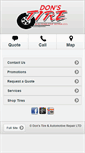 Mobile Screenshot of donstireandautorepair.com
